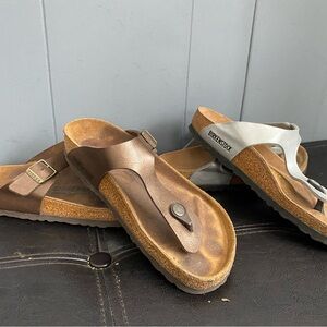 Lot 2 Birkenstock Gizeh Sandal 37/6 Women’s - Pre-owned